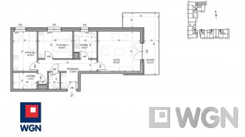 Mieszkanie na  sprzedaż Lublin - Mieszkanie 65,40 m2, parter, Wrotków, Lublin