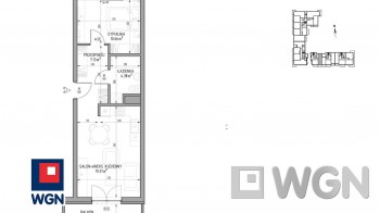 Mieszkanie na  sprzedaż Lublin - Mieszkanie 41,48 m2, balkon, Wrotków, Lublin