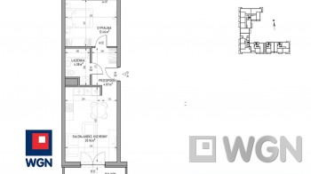 Mieszkanie na  sprzedaż Lublin - Mieszkanie 41,57 m2, balkon, Wrotków, Lublin