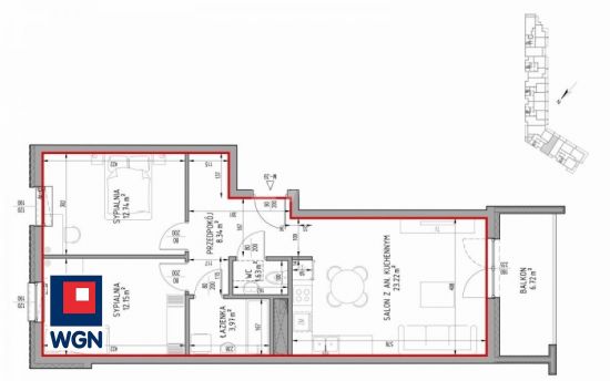 Mieszkanie na  sprzedaż Lublin - Na sprzedaż: 3-pokojowe mieszkanie z balkonem |62.05 m2 Felin ,Lublin